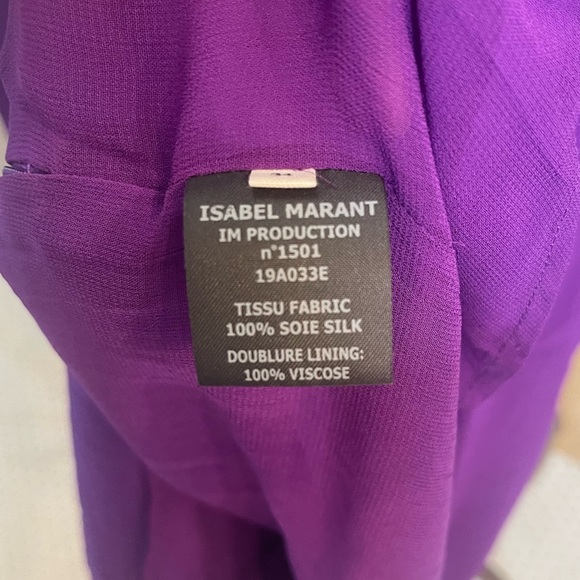 ETOILE ISABEL MARANT Yoana Long-Sleeve Ruffle Short Dress EUC - Picture 9 of 10